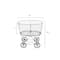 Hello Honey® 27" Vintage Reproduction Metal Laundry Basket on Wheels